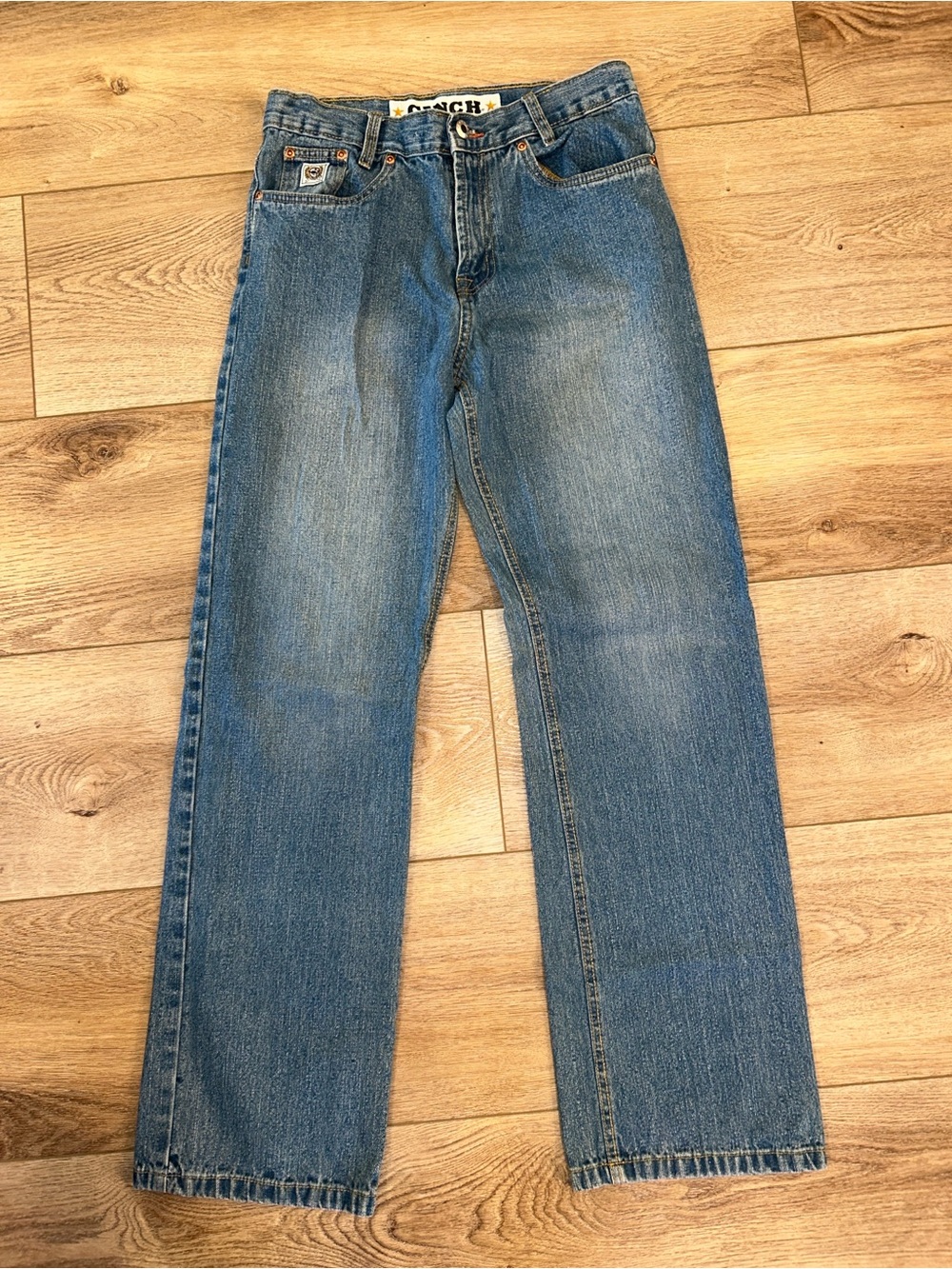 Cinch Blue Straight-Leg Jeans western denim 16r